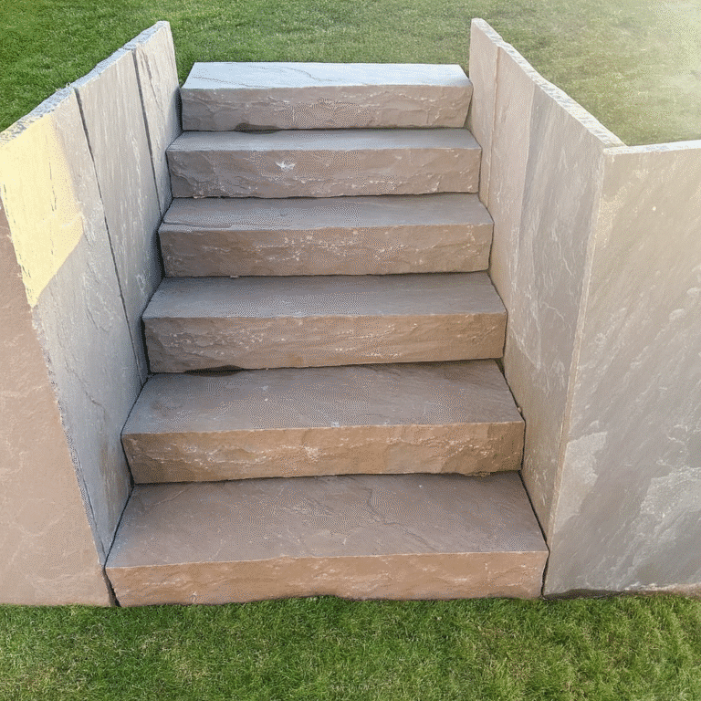 Lpa-amenagement-exterieur - Création de marches et retenues de terre en grès métissay : élégance et robustesse au jardin - Featured Image 1